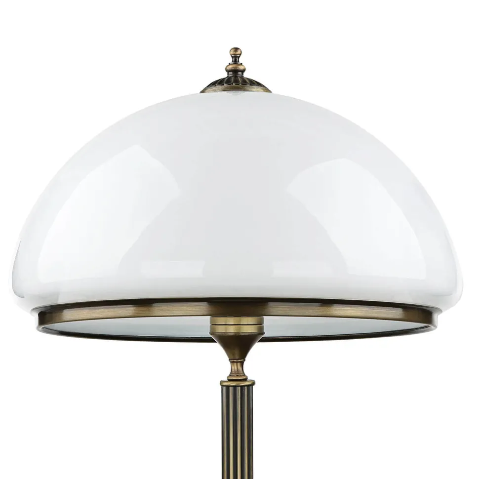 Stehlampe MARLOW in Messing antik 170cm Wohnzimmer