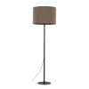 Stehlampe Modern 165 cm Metall Jute E27 Schwarz Braun