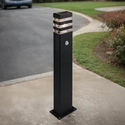 Stehlampe RIO Schwarz Aluminium 65cm außen Lampe