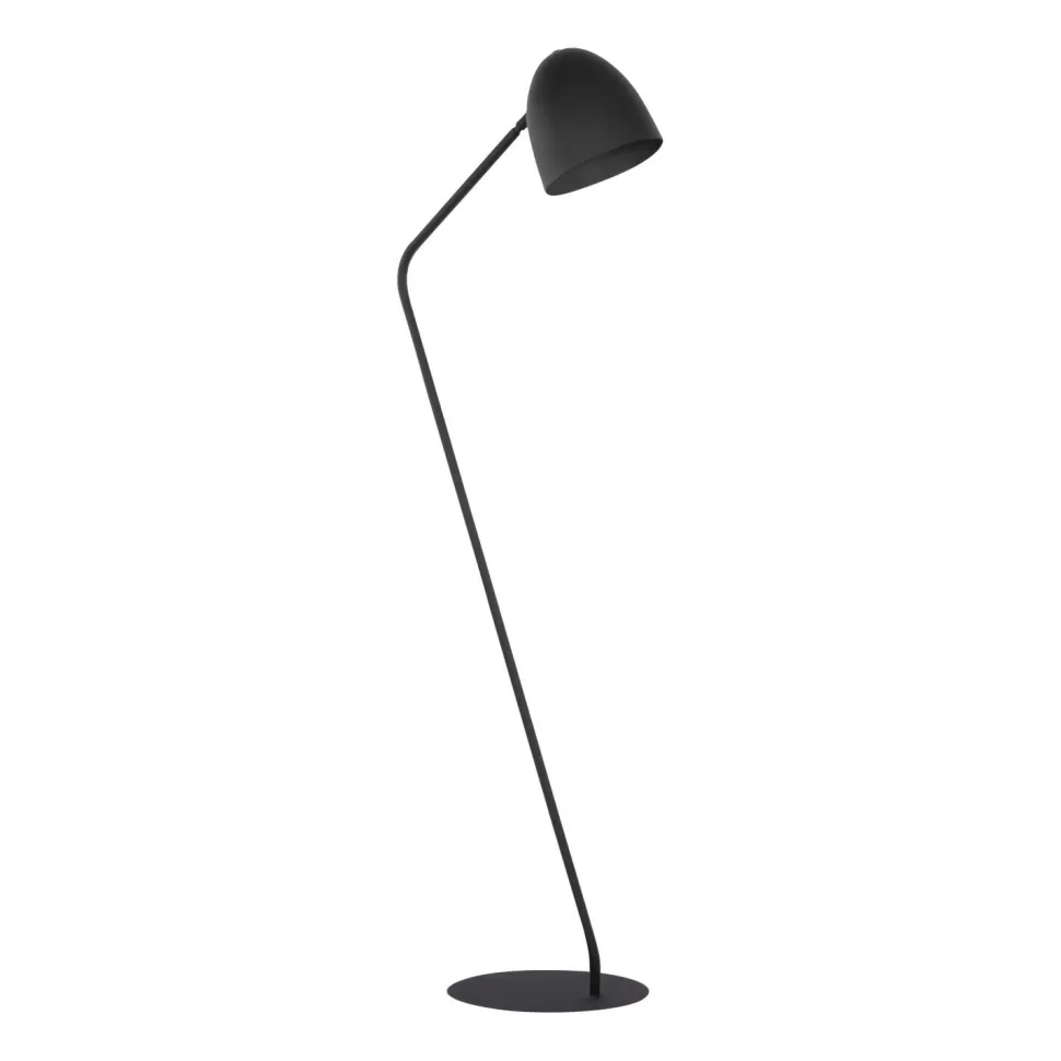 Stehlampe Schwarz 146cm Büro Sofa Lampe SARE