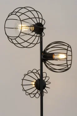 Stehlampe Schwarz E27 163 cm Metall Wohnzimmer