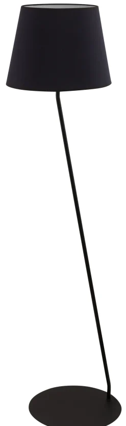 Stehlampe Schwarz Weiß blendarm E27 H:151 cm gemütlich