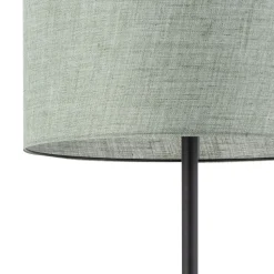 Stehlampe Wohnzimmer 159 cm Stoffschirm Grün Schwarz E27
