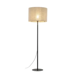 Stehleuchte 165 cm Ø 50 cm Metall Jute E27 MARINUS