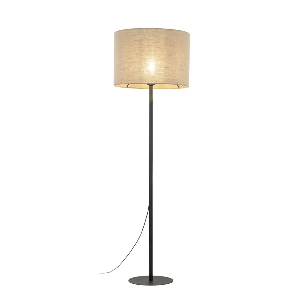 Stehleuchte 165 cm Ø 50 cm Metall Jute E27 MARINUS