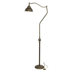 Stehleuchte Bronze Antik Echt-Messing Oslo