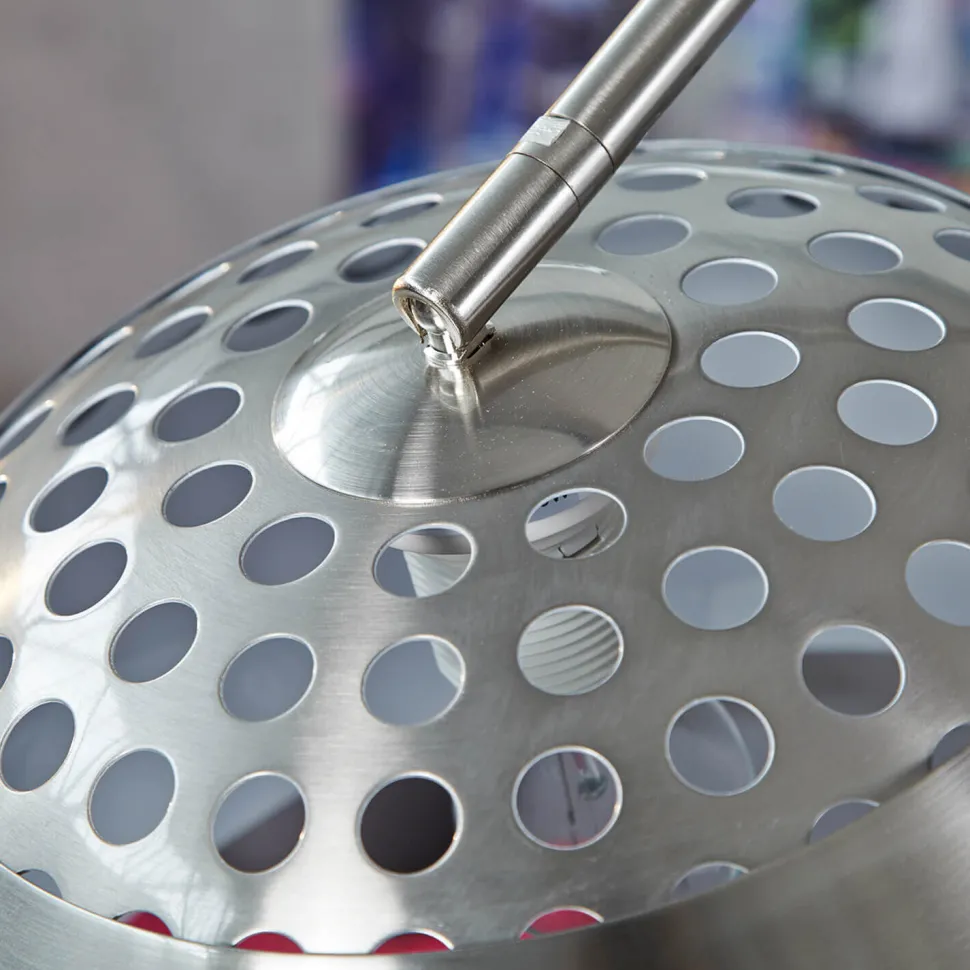 Stehleuchte Ø34cm Retro elegant verstellbar Chrom