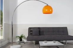 Stehleuchte Ø40cm Retro elegant gebogen