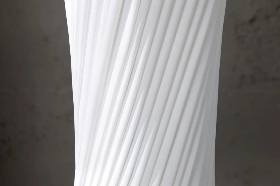 Stehleuchte 180cm Retro Esszimmer Lampe Weiß