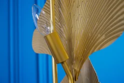 Stehleuchte 3-flammig Metall Gold indirekt E14 160 cm