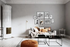 Stehleuchte klein 146 cm in Gold GU10 Metall Retro