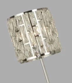 Stehleuchte Kristall 155 cm E27 Art Déco Wohnzimmer