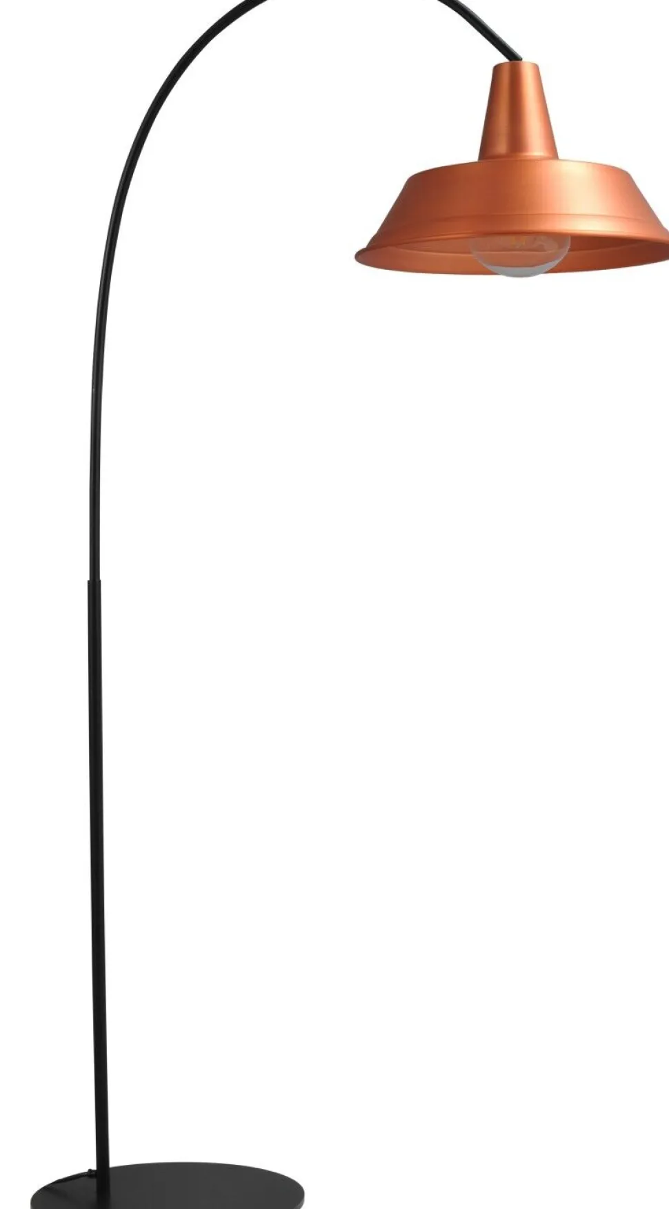 Stehleuchte PRATO in Kupfer Handarbeit XXL Schirm