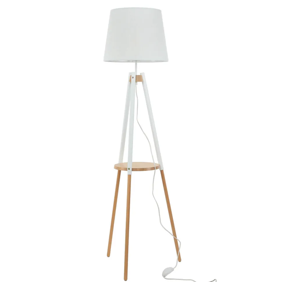 Stehleuchte VAIO Weiß Holz Dreibein skandinavisch
