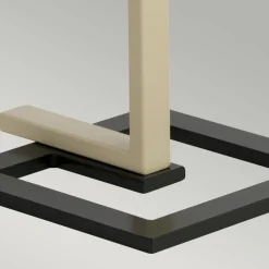 Stehleuchte Wohnzimmer 161 cm Modern Grau Creme