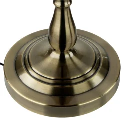 Stehleuchte Wohnzimmer in Messing Antik Braun E27 164 cm