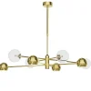 Stilvolle Deckenlampe in Gold 100 cm G9 GU10 elegant