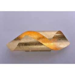 Stilvolle LED Wandleuchte Schalter 3000 K in Blattgold