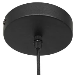 Stilvolle Pendelleuchte Schwarz Rauchgrau E27 Ø25 cm