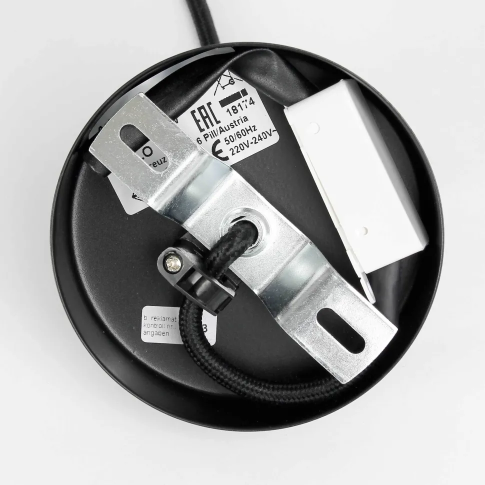 Stilvolle Pendelleuchte Schwarz Kupfer Ø37cm TRURO