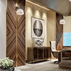 Stilvolle Wandlampe NARELLA Shabby Schwarz