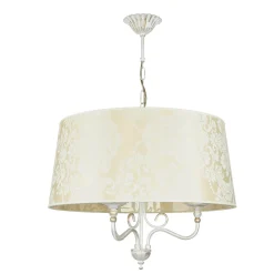 Stoff Hängeleuchte mit Barock Motiv GANARA Lampe