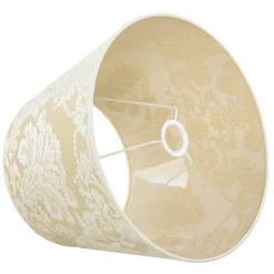 Stoff Lampenschirm Creme Weiß Stehlampe groß E27