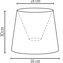 Stoff Lampenschirm Creme Weiß Stehlampe groß E27