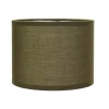 Stoff Lampenschirm E14 Tischlampe Braun