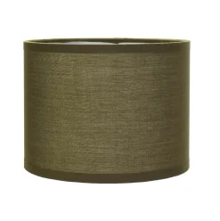 Stoff Lampenschirm E14 Tischlampe Braun