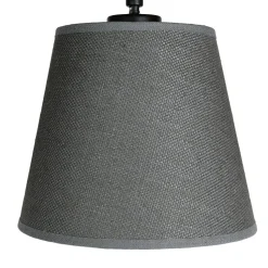 Stoffschirm Deckenleuchte AWINION in Grau 3-flmg