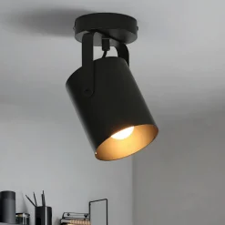 Strahler Decke Schwarz E27