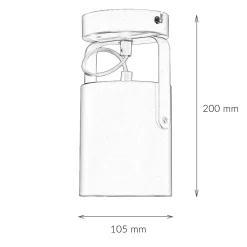 Strahler Decke Schwarz E27
