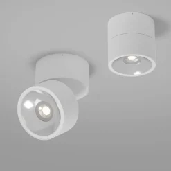 Strahler Garten LED Metall Glas verstellbar IP54 Weiß