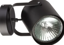 Strahler Wand Schwarz E27 Ø 12 cm