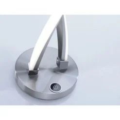 Stylische LED Tischlampe in Stahl 13 W dimmbar Touch