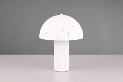 Stylische Tischleuchte Weiß Metall E14 32,5 cm Sterne