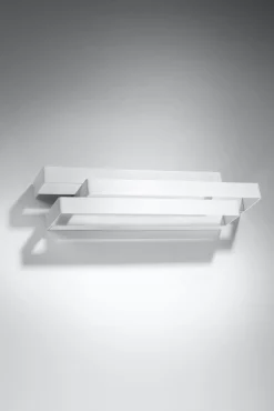 Stylische Wandlampe HELVIA Weiß B:42cm Metall 2x G9