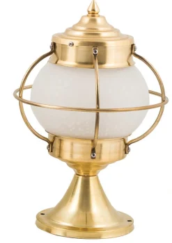 Terrassenleuchte Messing Glas H:30cm dekorativ