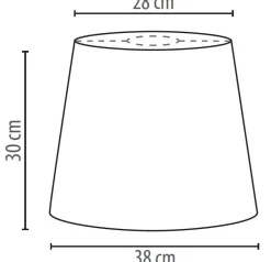 Textil Lampenschirm Hängelampe gehäkelt E27