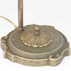 Tischlampe Bronze Hell aus Echt-Messing Premium