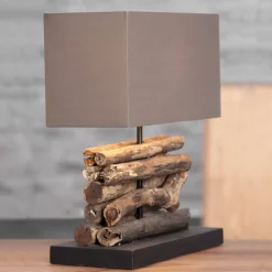 Tischlampe 40cm Modern kunstvoll echtes Treibholz