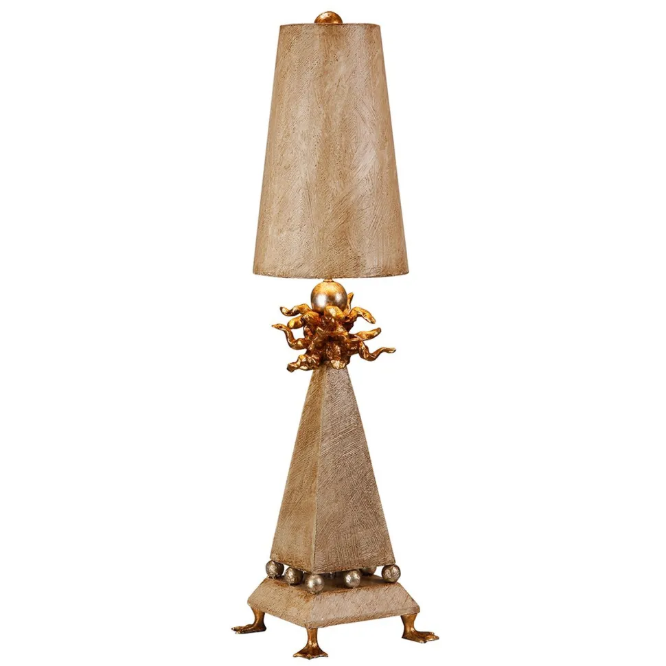 Tischlampe DONALDO Creme H:81cm Wohnzimmer Lampe