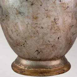 Tischlampe E27 Silber Antik Gold 61 cm hoch Klassisch