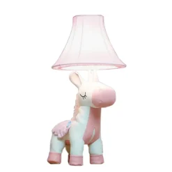 Tischlampe Einhorn Rosa 51 cm Kinderzimmer Schlafzimmer