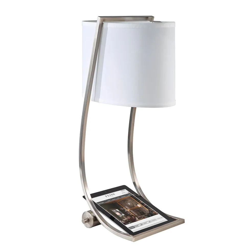Tischlampe FEDELE Creme H:62cm Modern Bodenlampe