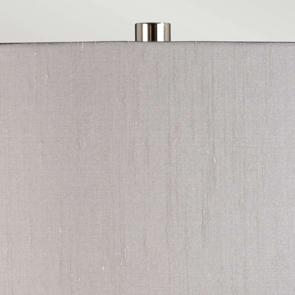 Tischlampe Glas Stoff 67,5 cm beleuchteter Sockel