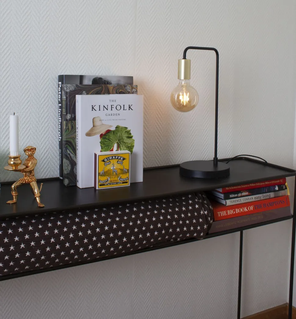 Tischlampe Glas Weiß matt 40 cm E27 Kabelschalter