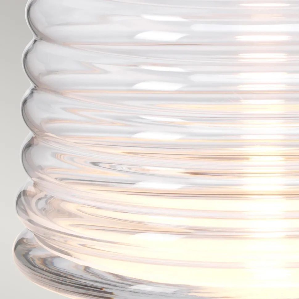 Tischlampe Glasfuß beleuchtet 64,3 cm E27 + GU10 LED