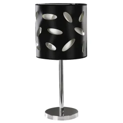 Tischlampe groß 66,5 cm hoch Schwarz E27